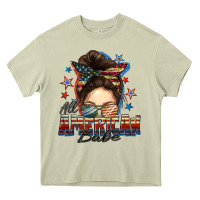 Mossy american babe messy bun Heavy Core Tee - FaDigitalArtStudio