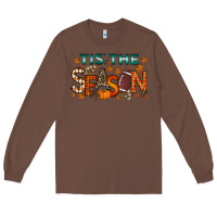 Chestnut tis the season football Long Sleeve Tee - RacoonDesign
