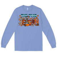 Colony Blue tis the season football Long Sleeve Tee - RacoonDesign