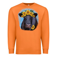 Carrot Black Angus with Sunflower Premium Sweatshirt - Jasminsmagicworld