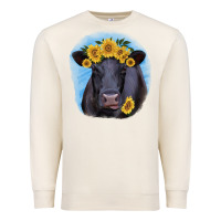 Sandshell Black Angus with Sunflower Premium Sweatshirt - Jasminsmagicworld