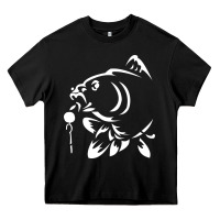 Black carp fishing Heavy Core Tee - artisFamous