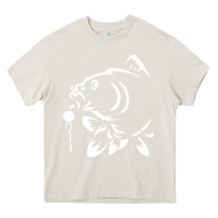 Cream carp fishing Heavy Core Tee - artisFamous
