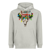 Moon Dust merry christmas bull skull Heavyweight Hoodie - RanaPortraitStore