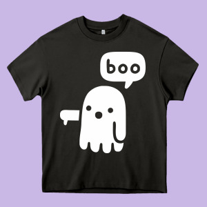 Ghost Of Disapproval Heavy Core Tee Designed By Artisfamous