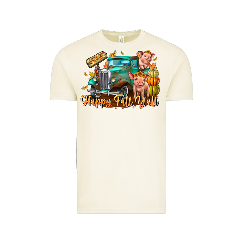Farm Happy Fall Y'all Vintage Tee by CowhideDigitalArt | Teevron