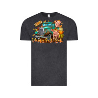 Vintage Black Farm Happy Fall Y'all Vintage Tee - CowhideDigitalArt