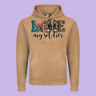 Armed Forces Day Love My Soldier Vintage Hoodie Designed By Artiststas