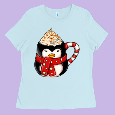 Coffee Cups Animal Ladies Tee Designed By Cowhidedigitalart
