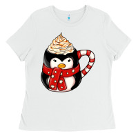 White coffee cups animal Ladies Tee - CowhideDigitalArt