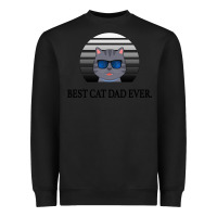 Black Best Cat Dad Ever Heavyweight Sweatshirt - Bettercallsaul