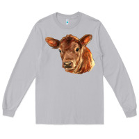 Moon Dust red angus calf face Long Sleeve Tee - LillyAllenDesigns
