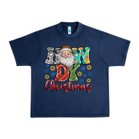 Navy How Dy Christmas Urban Heavy Tee - CowhideDigitalArt