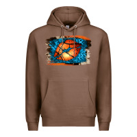Chestnut Basketball Lips Premium Hoodie - Jasminsmagicworld
