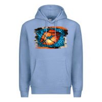 Colony Blue Basketball Lips Premium Hoodie - Jasminsmagicworld
