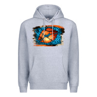 Heather Grey Basketball Lips Premium Hoodie - Jasminsmagicworld