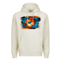 Oatmeal Heather Basketball Lips Premium Hoodie - Jasminsmagicworld