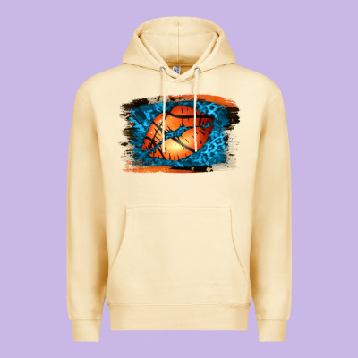 Basketball Lips Premium Hoodie Designed By Jasminsmagicworld