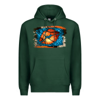 Sports Green Basketball Lips Premium Hoodie - Jasminsmagicworld