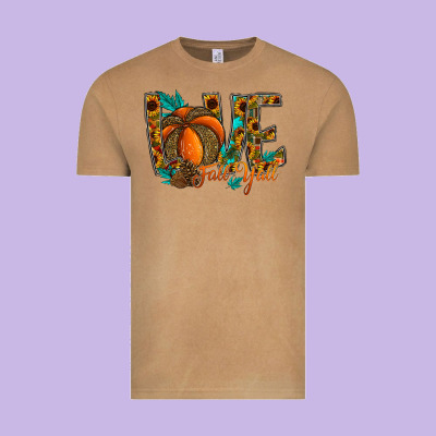 Love Fall Y'all Vintage Tee Designed By Cowhidedigitalart