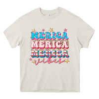 Cream Merica vibes Heavy Core Tee - FaDigitalArtStudio