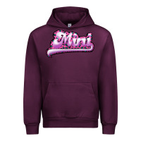 Mauve Wine Mini Leopard Urban Hoodie - RanaPortraitStore