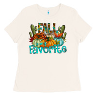 Bone fall pumpkin art Ladies Tee - CowhideDigitalArt