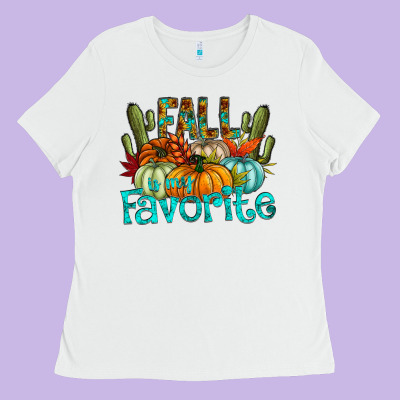 Fall Pumpkin Art Ladies Tee Designed By Cowhidedigitalart