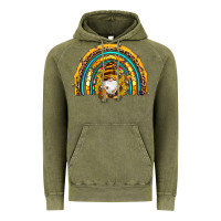 Vintage Olive western bee gnomes sunflowers beehive honeycomb leopard turquoise sera Vintage Hoodie - Artiststas