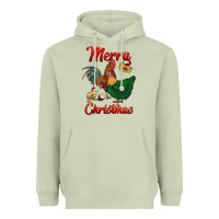 Matcha merry christmas chickens Heavyweight Hoodie - RanaPortraitStore