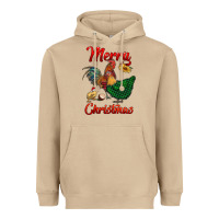 Mushroom merry christmas chickens Heavyweight Hoodie - RanaPortraitStore