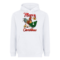 White merry christmas chickens Heavyweight Hoodie - RanaPortraitStore