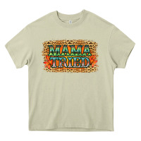 Mossy Leopard Floral Mama Tried Heavy Core Tee - Jasminsmagicworld
