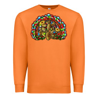 Carrot christmas rainbow with leopard cactus Premium Sweatshirt - RanaPortraitStore