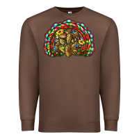 Chestnut christmas rainbow with leopard cactus Premium Sweatshirt - RanaPortraitStore