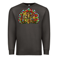 Smoke christmas rainbow with leopard cactus Premium Sweatshirt - RanaPortraitStore