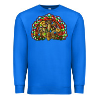 True Royal christmas rainbow with leopard cactus Premium Sweatshirt - RanaPortraitStore