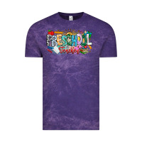 Cloud Purple Precschool Teacher Vintage Tee - CowhideDigitalArt