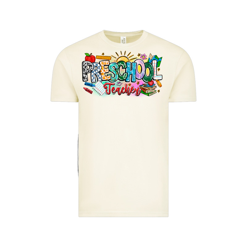 Precschool Teacher Vintage Tee by CowhideDigitalArt | Teevron