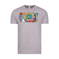 Vintage Zinc Precschool Teacher Vintage Tee - CowhideDigitalArt