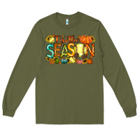 Army Green tis the season softball Long Sleeve Tee - RacoonDesign