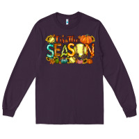 Plum tis the season softball Long Sleeve Tee - RacoonDesign