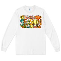 White tis the season softball Long Sleeve Tee - RacoonDesign