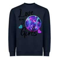 Navy I Love My Softball Girl Heavyweight Sweatshirt - Bettercallsaul