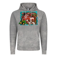 Cloud Rock farm life tractor cow pig rooster Vintage Hoodie - Artiststas