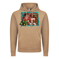 Vintage Coffee farm life tractor cow pig rooster Vintage Hoodie - Artiststas