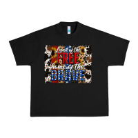 Black Land of the Free Home of the Brave Brushstroke Urban Heavy Tee - Jasminsmagicworld