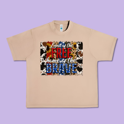 Land Of The Free Home Of The Brave Brushstroke Urban Heavy Tee Designed By Jasminsmagicworld