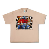 Burro Land of the Free Home of the Brave Brushstroke Urban Heavy Tee - Jasminsmagicworld