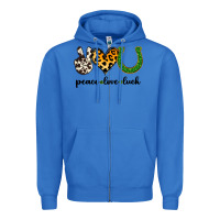 True Royal Peace Love Luck Zipper Hoodie - Jasminsmagicworld